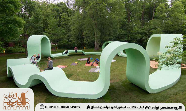 استفاده از المان های ابیاری در طراحی فضای سبز