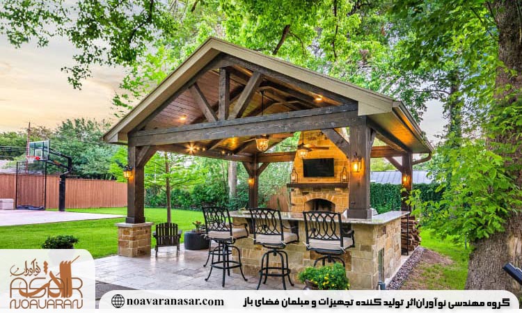 نورپردازی خلاقانه یارد گاردن