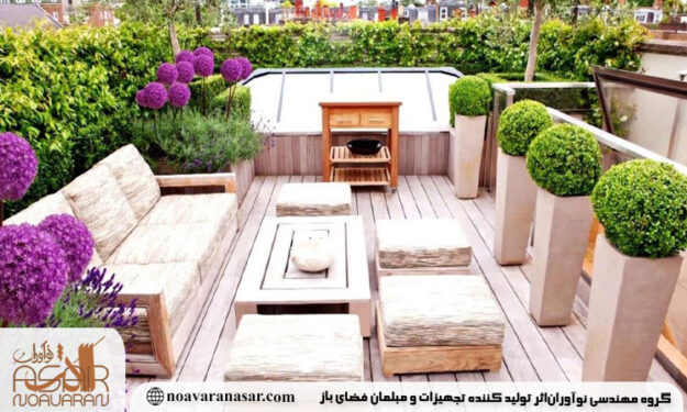 طراحی روف گاردن کوچک