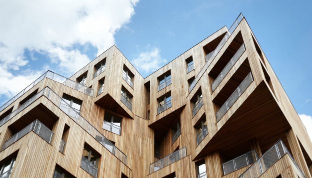 Wooden-facade-of-the-building-5 نمای چوبی | نمای چوبی ساختمان | نمای چوبی ترموود