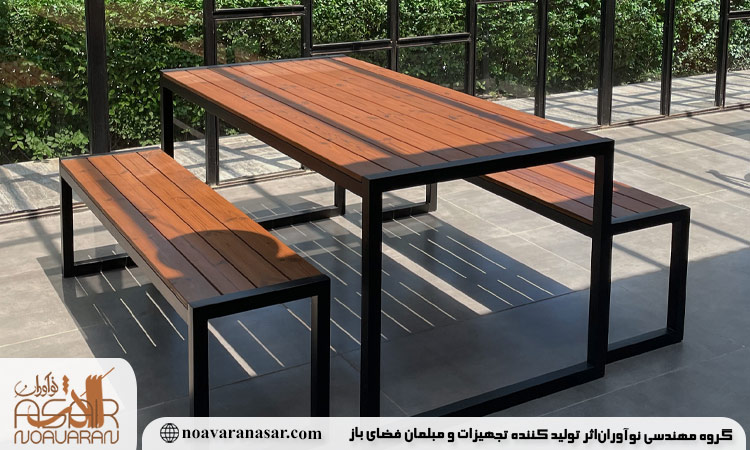 متریال میز و نیمکت چوبی