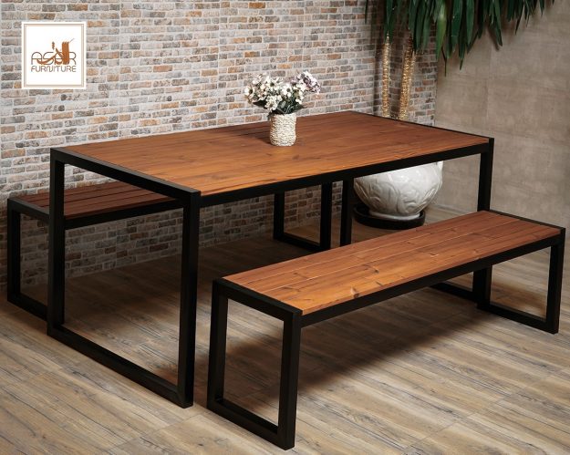 ست میز و نیمکت آدرینا