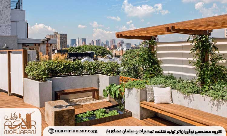 طراحی روف گاردن با جدید ترین متد ها و تجهیزات مدرن2
