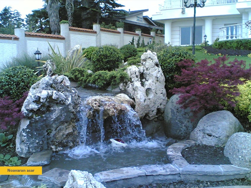 محوطه سازی باغ | طراحی و اجرای محوطه سازی باغ