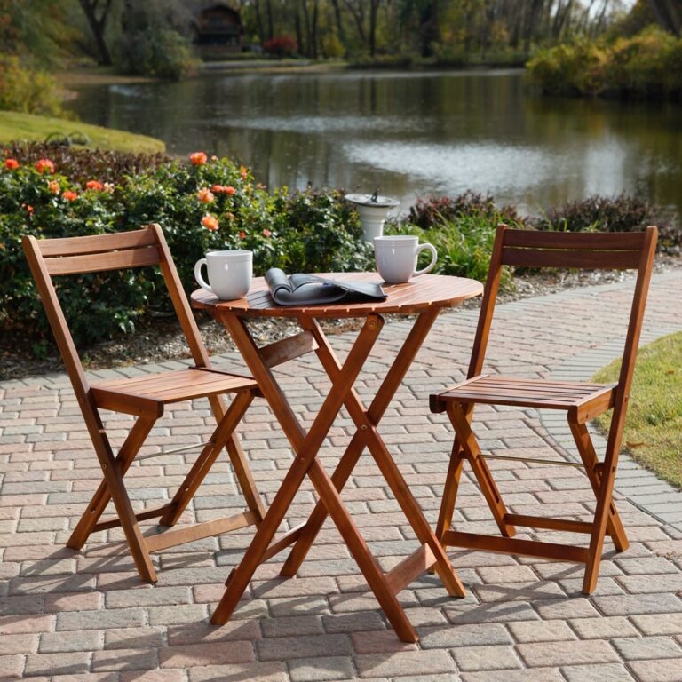 مبلمان تاشو باغی چوبی