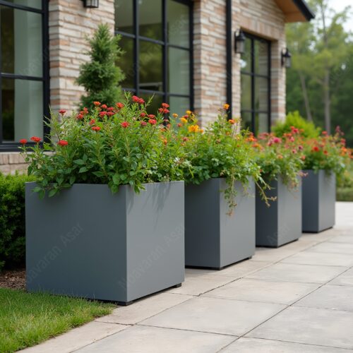 فلاور باکس گالوانیزه 70*70 (4)