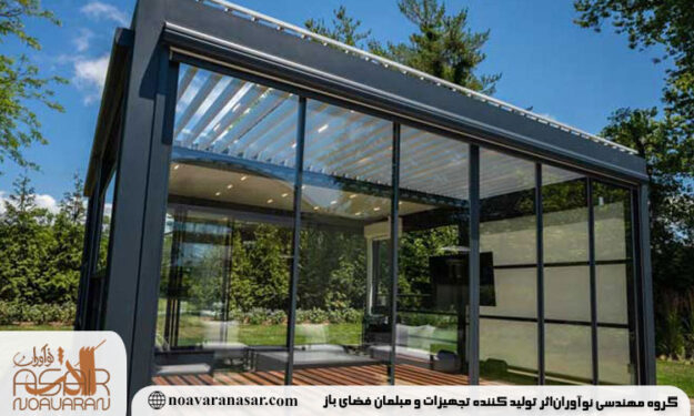 آلاچیق شیشه ای روف گاردن آلاچیق شیشه ای روف گاردن