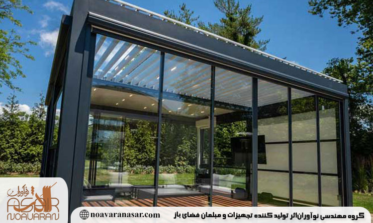 آلاچیق شیشه ای روف گاردن