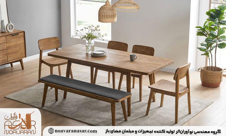 ناهارخوری چوبی جذاب