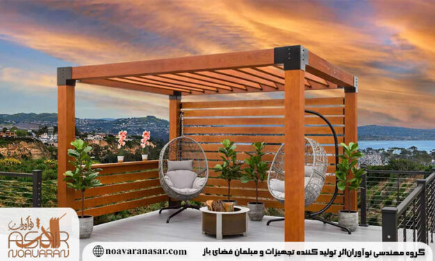 ساخت پرگولا چوبی
