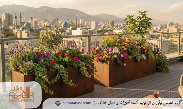 فلاورباکس مناسب روف گاردن
