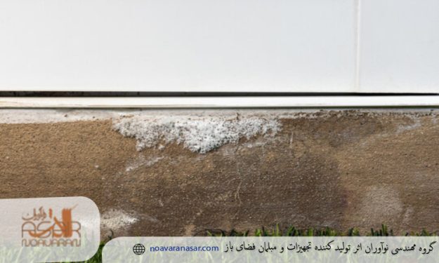 پاک کردن شوره سفید تمیز کردن شوره فلاورباکس بتنی